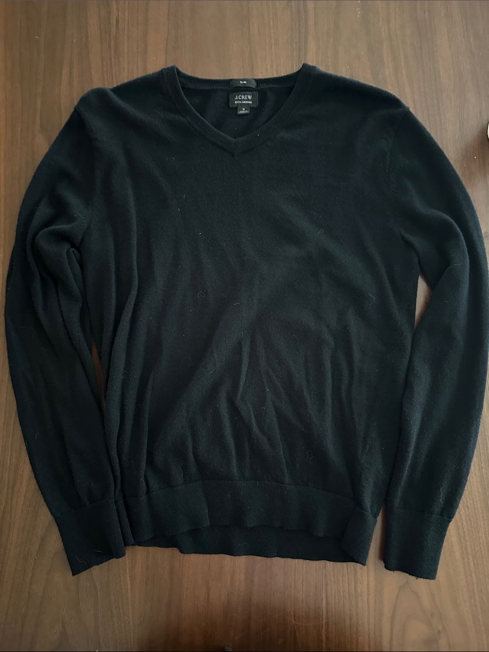 J. Crew Men’s Black V-Neck Pullover Sweater